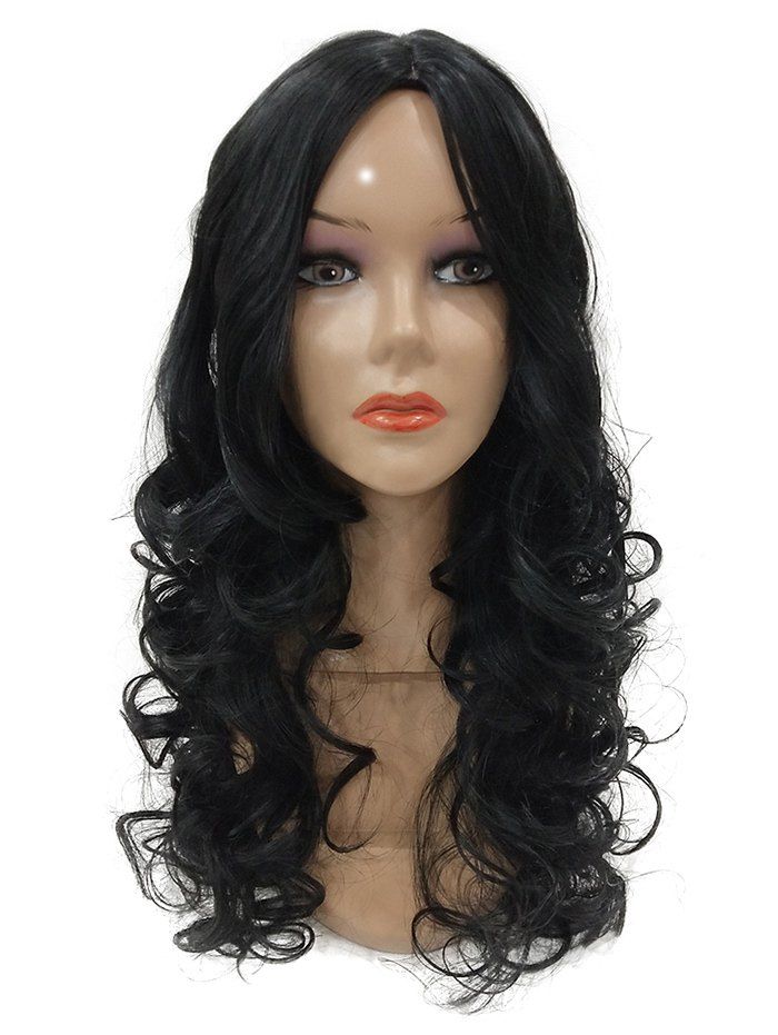 [33% OFF] Long Middle Part Curly Synthetic Wig | Rosegal