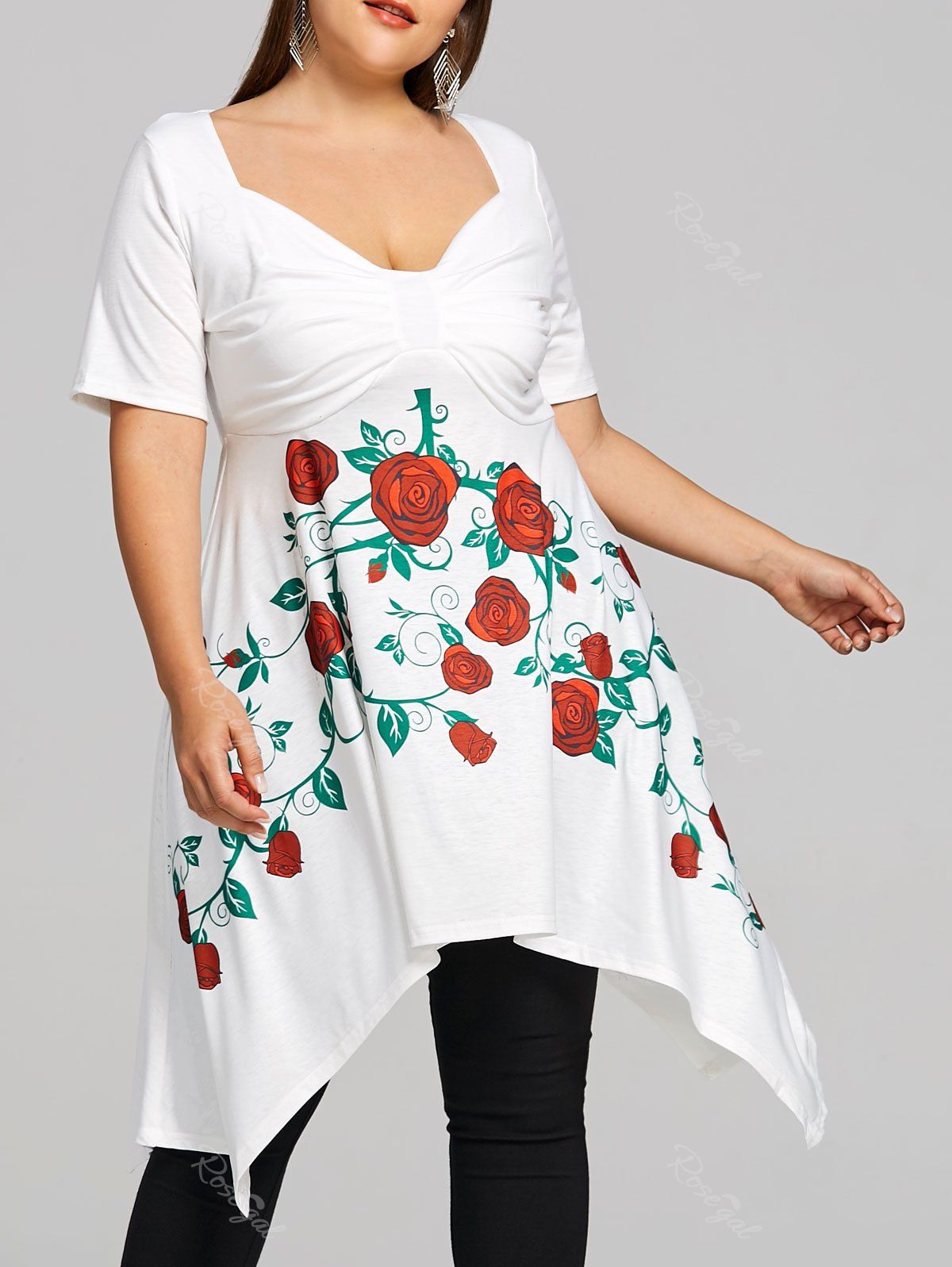 2019 christmas plus size off the shoulder asymmetric top