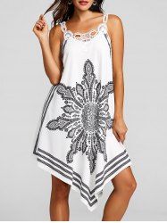Tribal Print Sleeveless Dress -  
