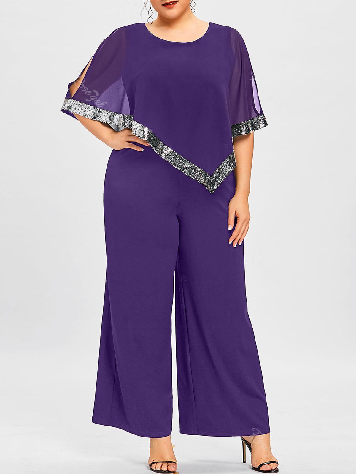 plus size wide leg jumpsuit