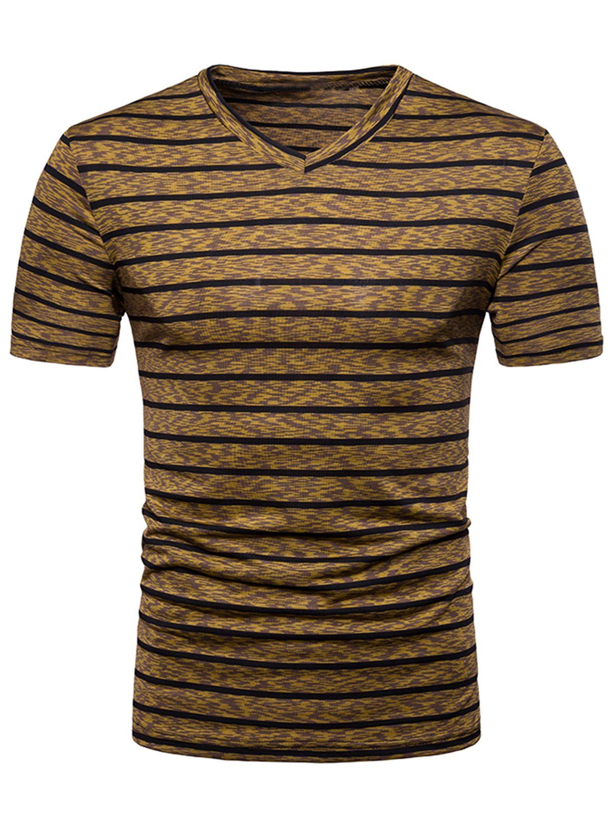 

Striped Short Sleeve T-shirt, Brown bear