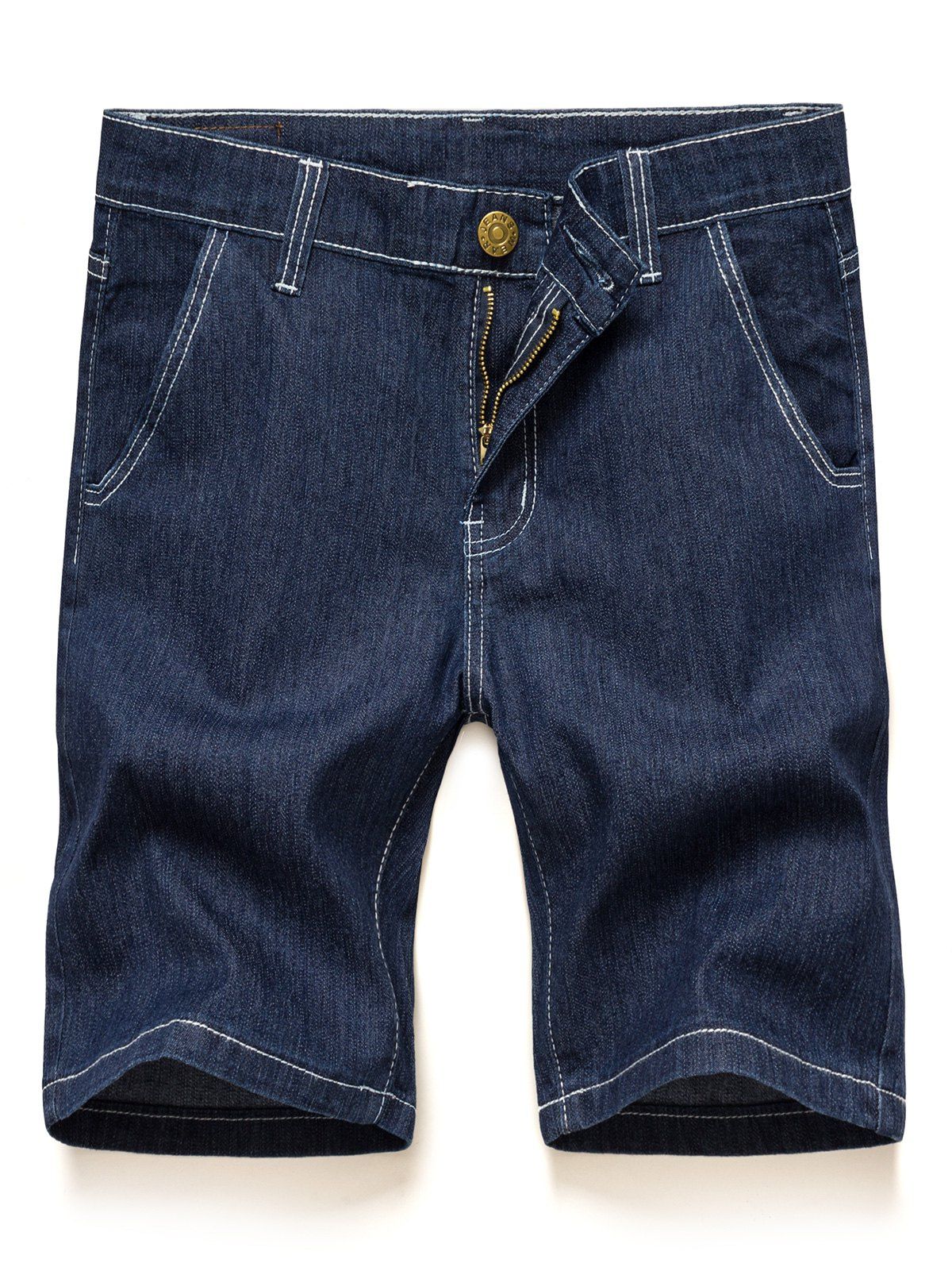 

Jean Denim Shorts with Pockets, Denim dark blue