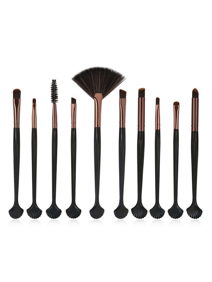 

Multifunctional Shell Shaped Eye Makeup Brush Set, Coffee