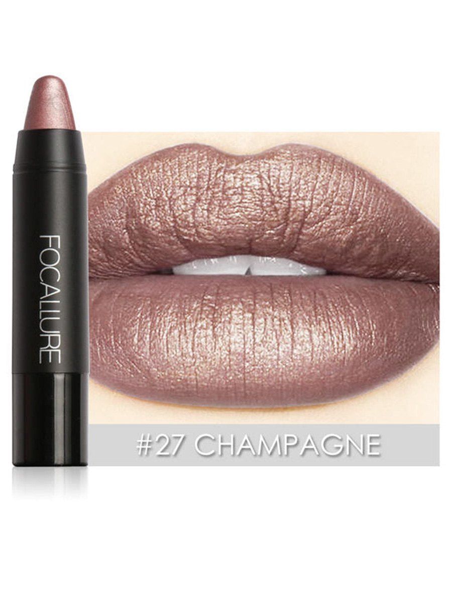 

Waterproof Long Lasting Metallic Glitter Shimmer Lipstick, #008