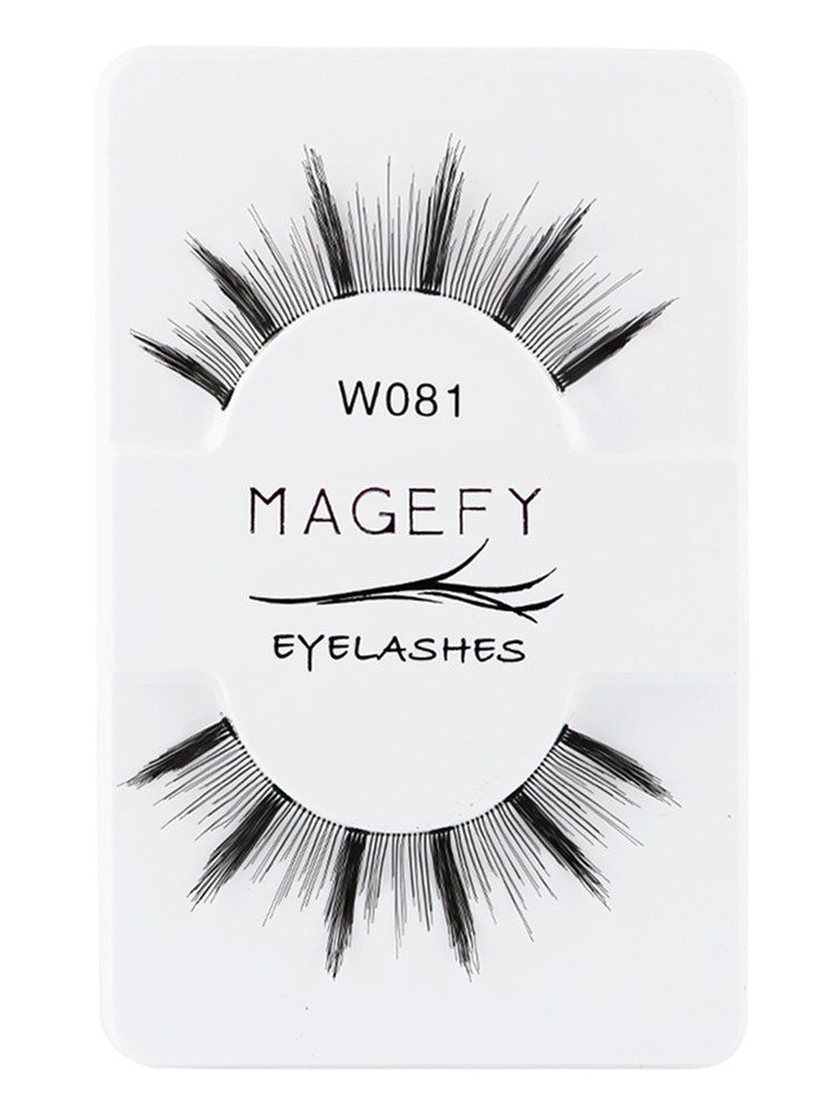 

Pair of Natural Long Cross Handmade Fake Eyelashes, Black