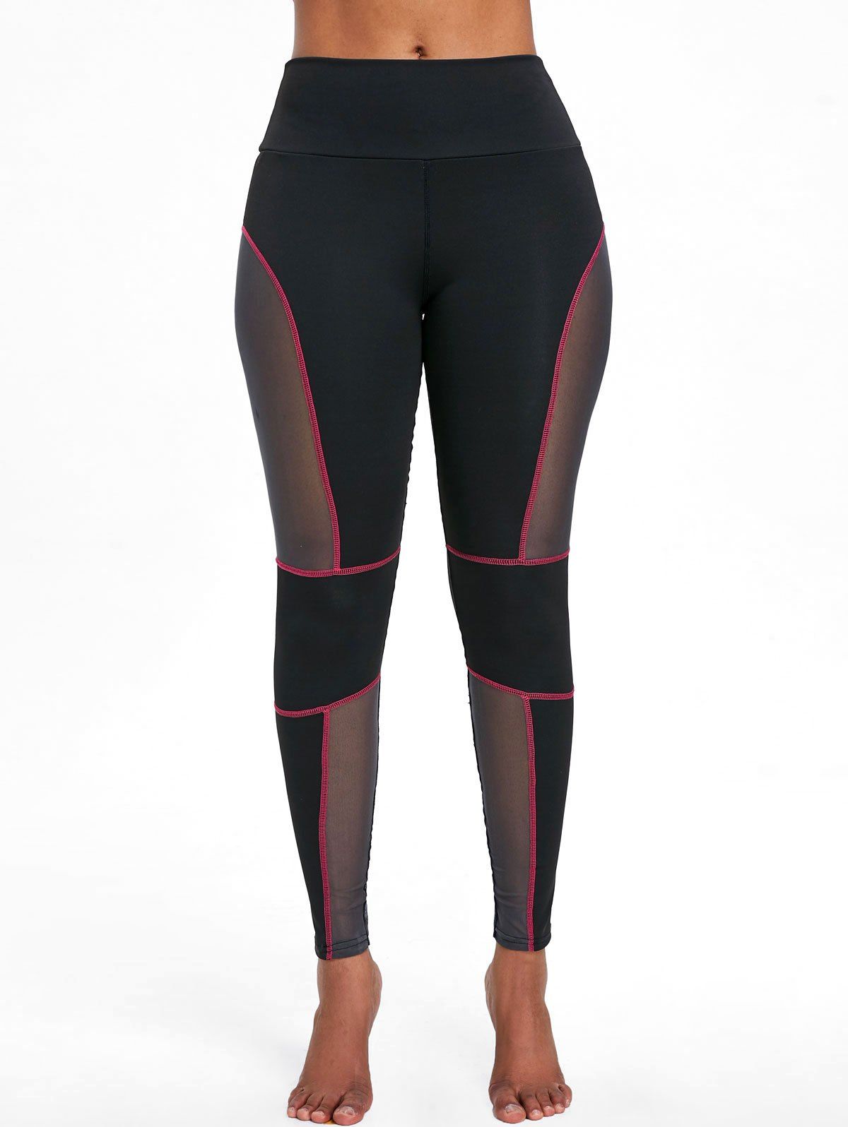 mesh panel workout leggings