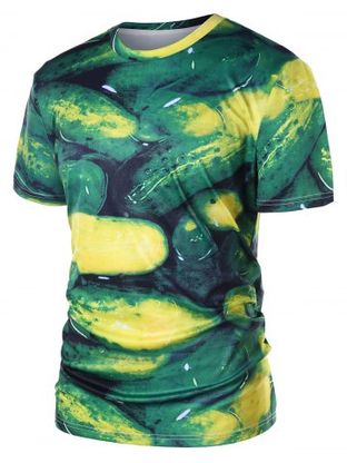 Short Sleeve Cucumber T-shirt