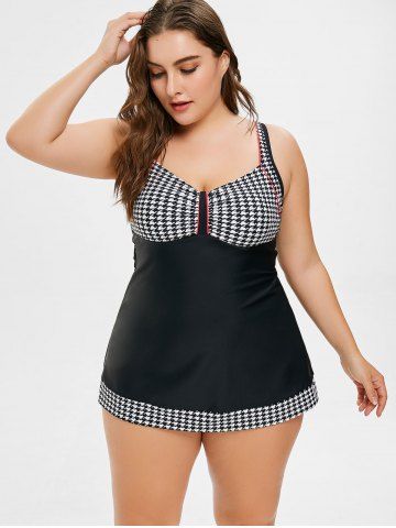 Bañador Pata Gallo Grande Talla Con De Falda PX8Owk0n