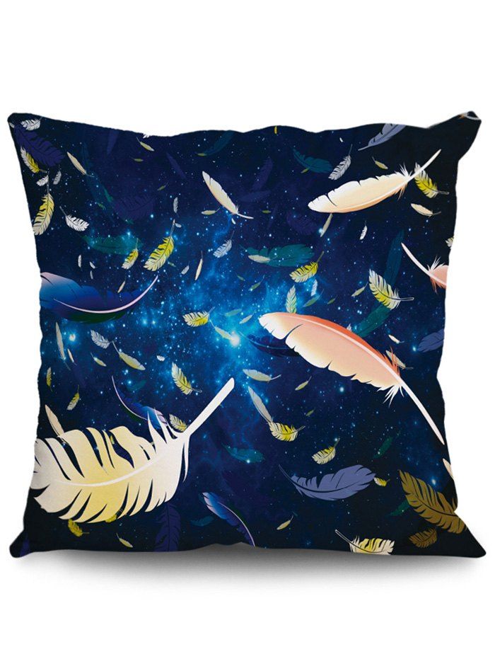 

Feathers Pattern Cushion Cover Square Pillowcase, Multi