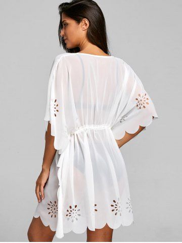 Burn Out Empire Waist Cover Up Top