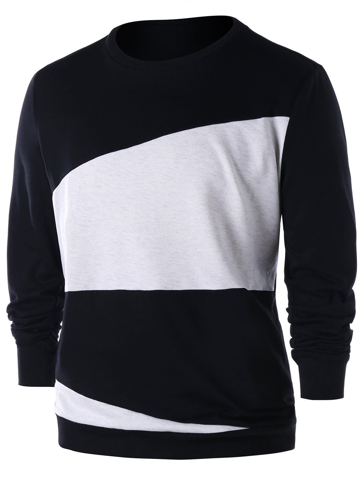 

Color Block Sweatshirt, Black