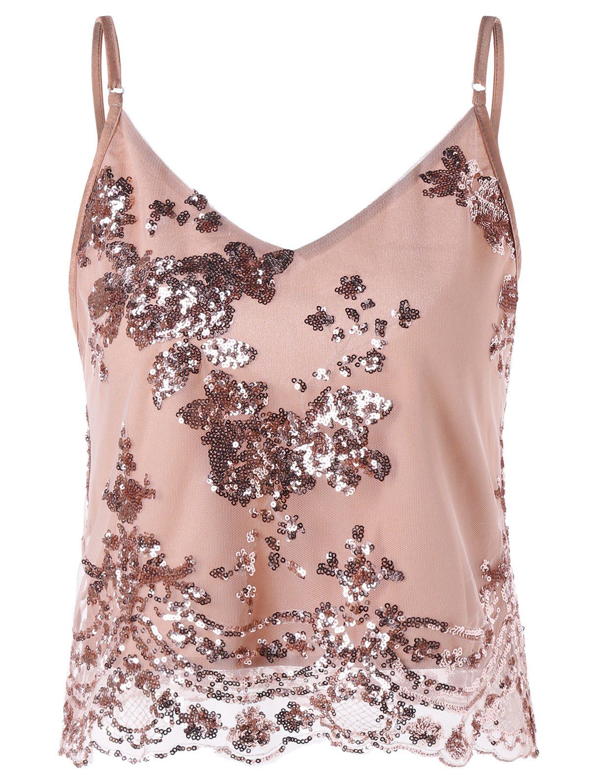 

Sparkly Short Summer Camisole, Pink
