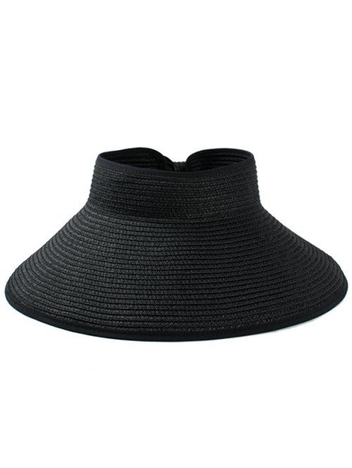 

Outdoor Open Top Foldable Sunscreen Hat, Black