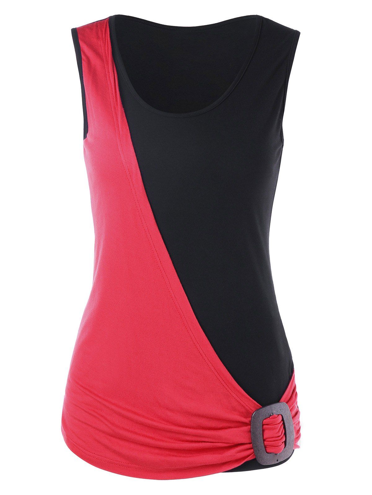 

Summer Two Tone Tank Top, Black