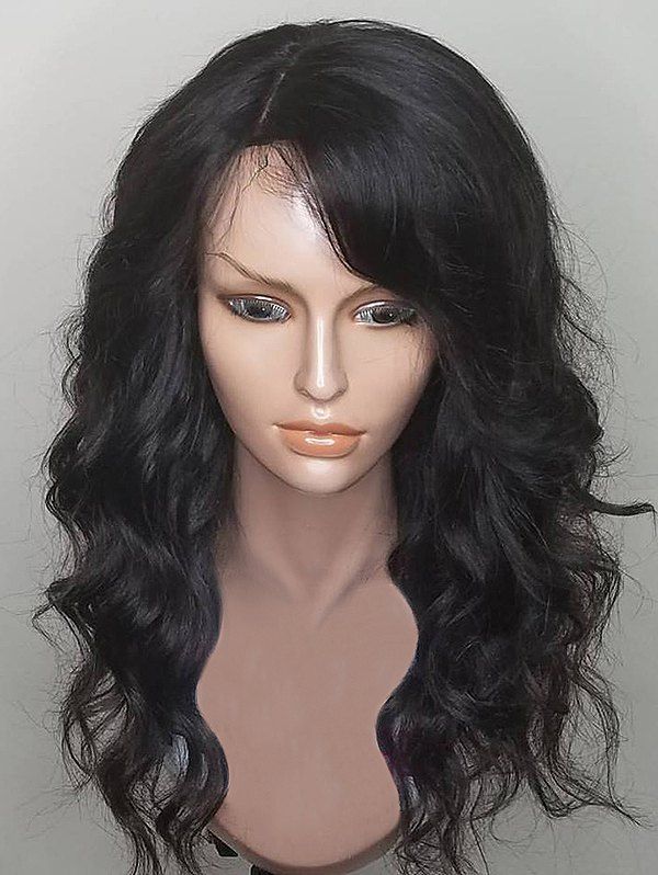 

Long Side Parting Loose Wave Synthetic Wig, Black