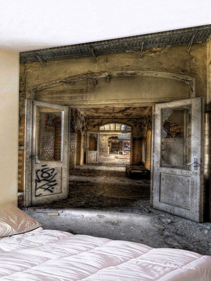 

Broken Doors Indoor House Print Tapestry, Multi