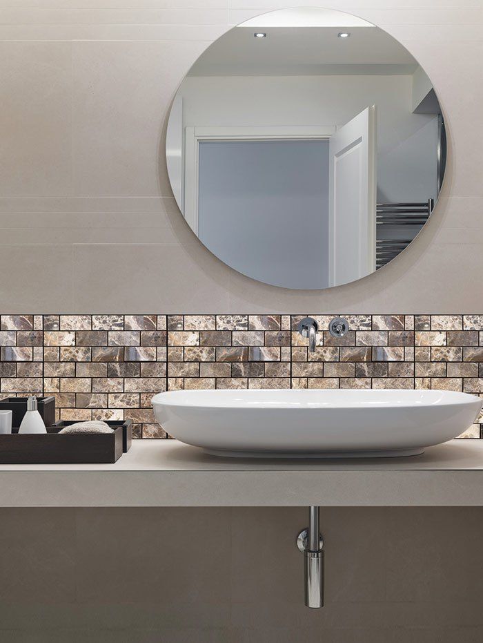 

3D Stone Bricks Pattern Tile Sticker 1Pcs, Multi