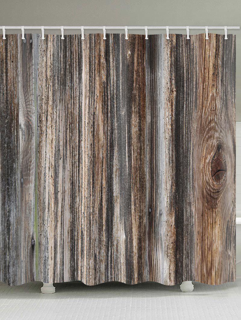 30 Off Retro Wood Grain Printed Bath Decor Shower