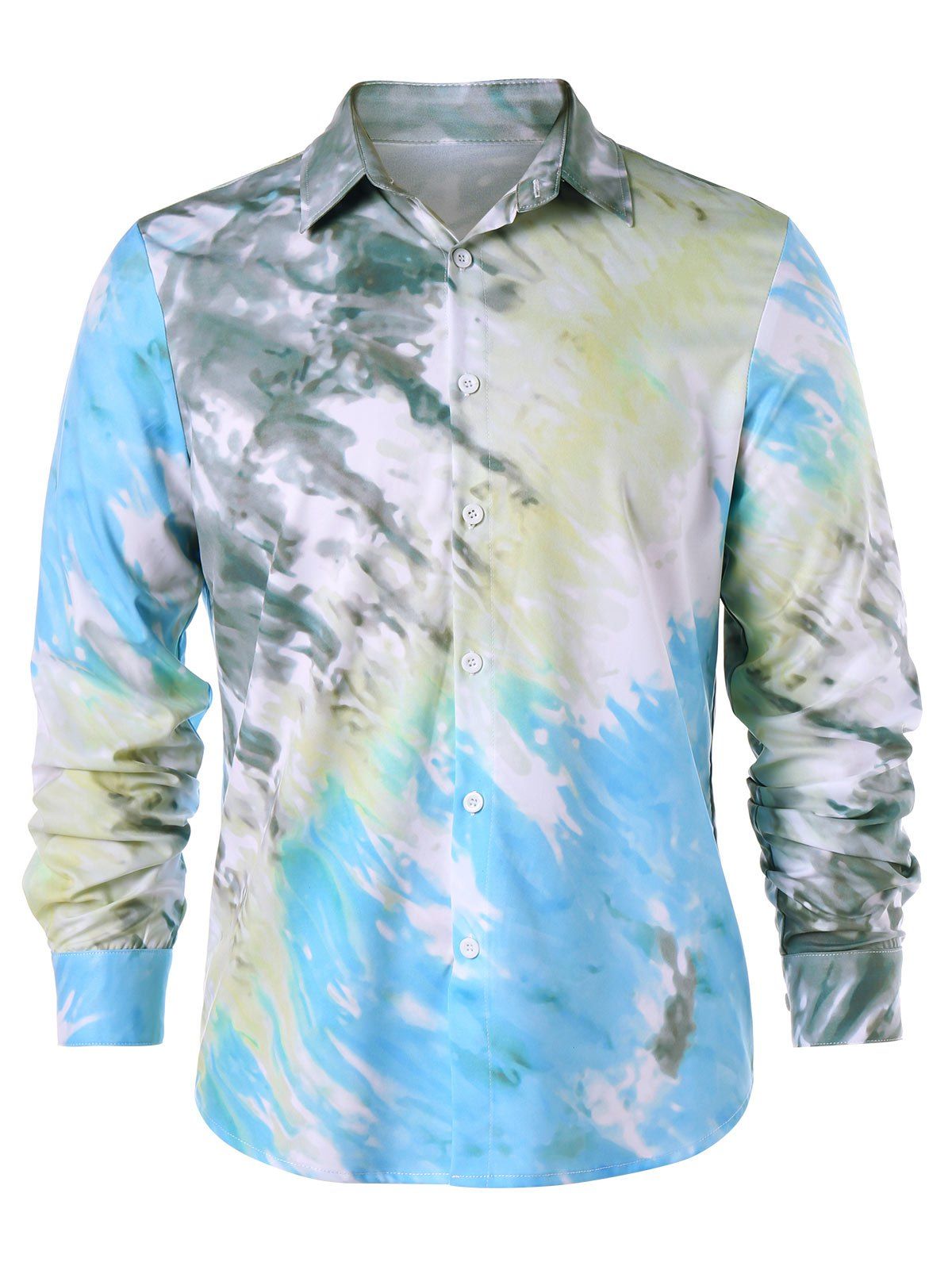

Long Sleeve Tie Dye Shirt, Colormix