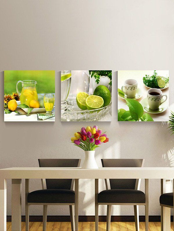 

Lemons Printed Wall Art Split Canvas Paintings, Multi