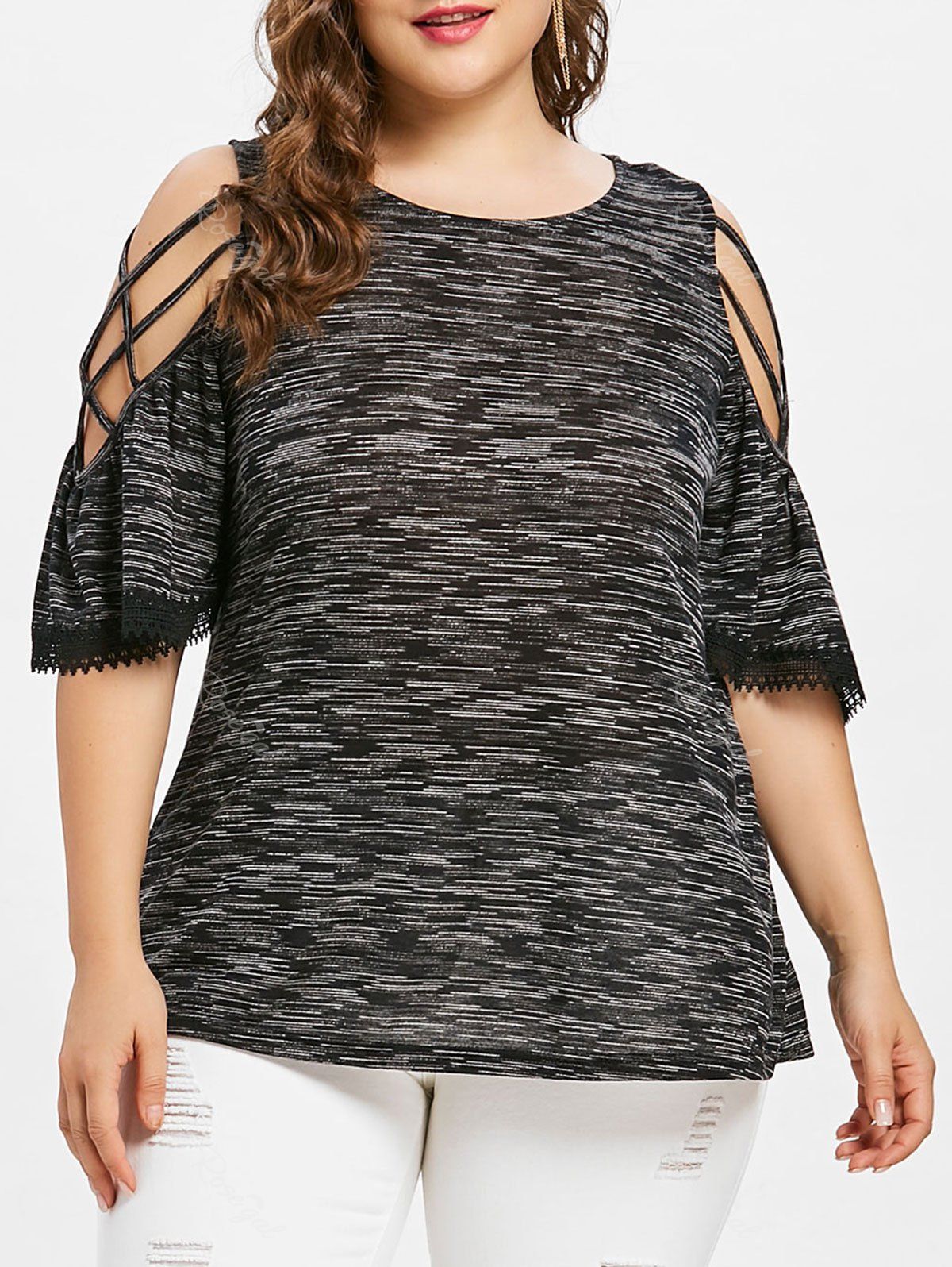 lattice weave shirt