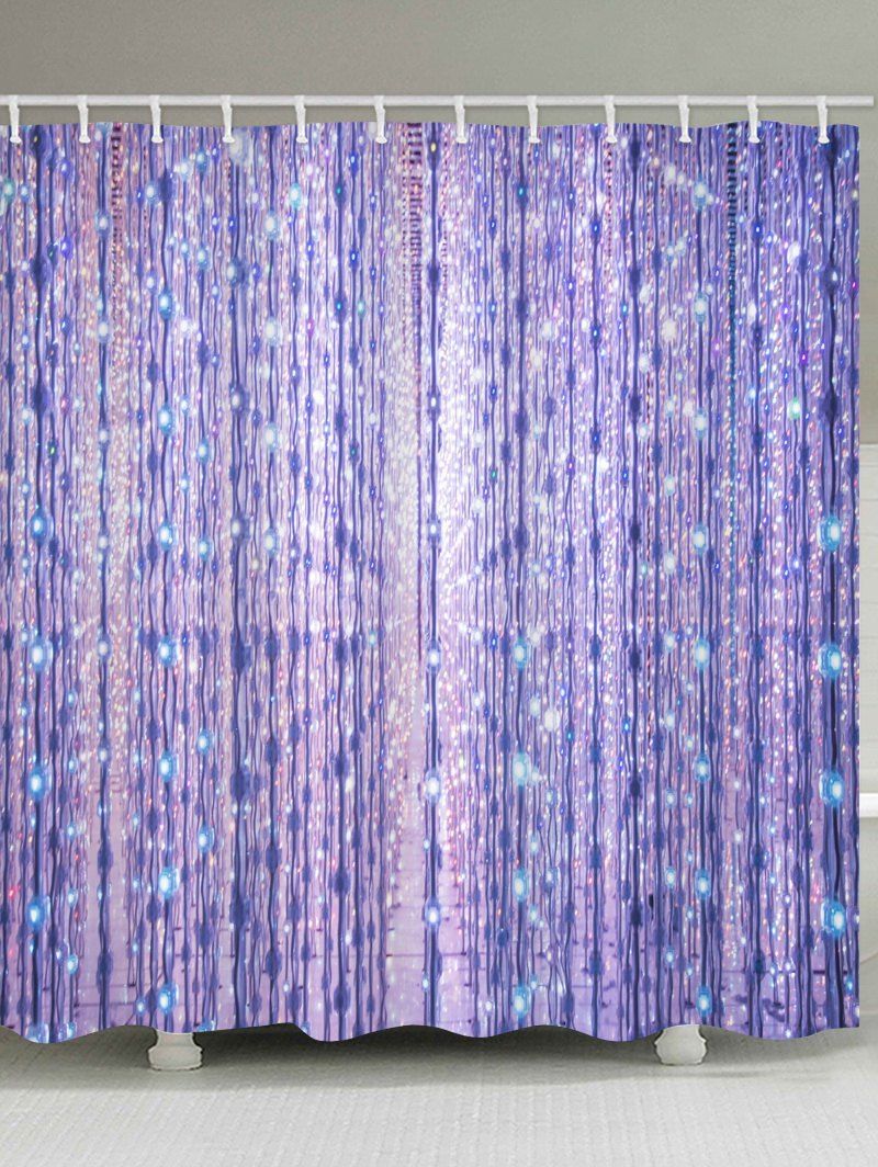 

Gleaming Light Printed Shower Curtain, Crocus purple