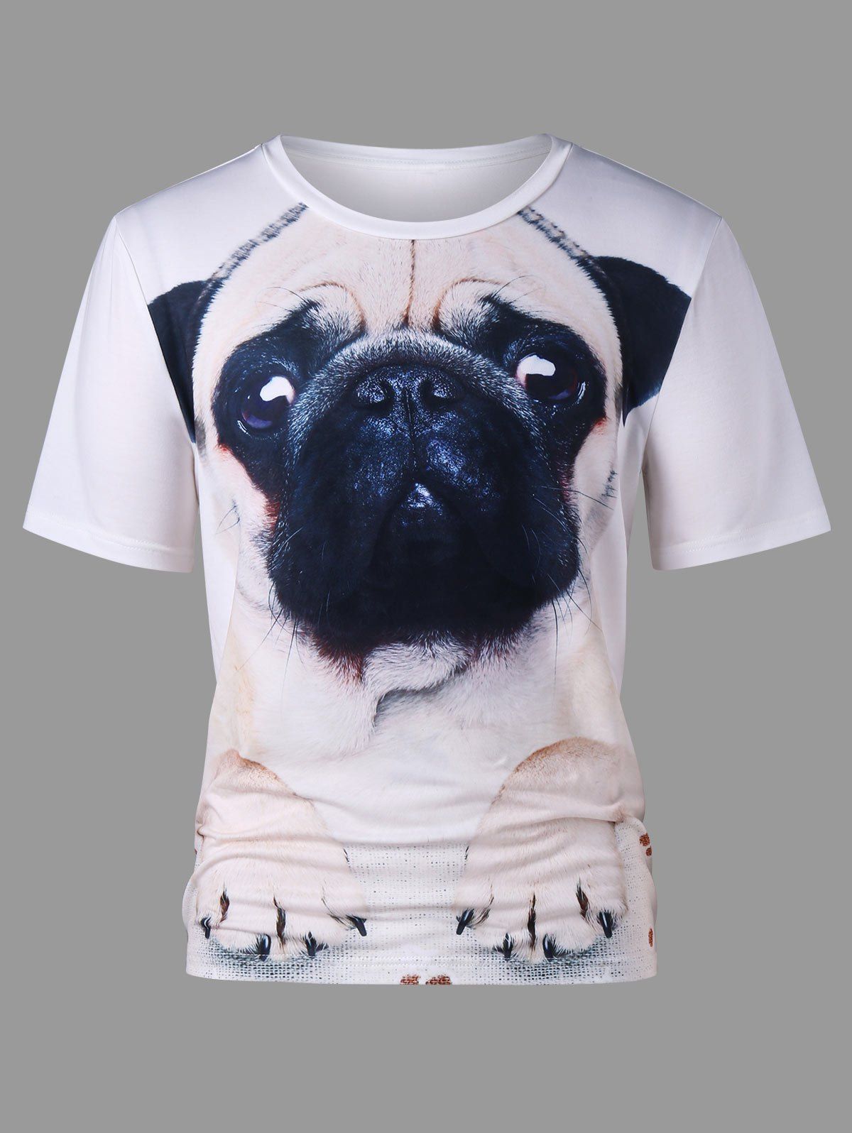 

Dog 3D Print Tee, White