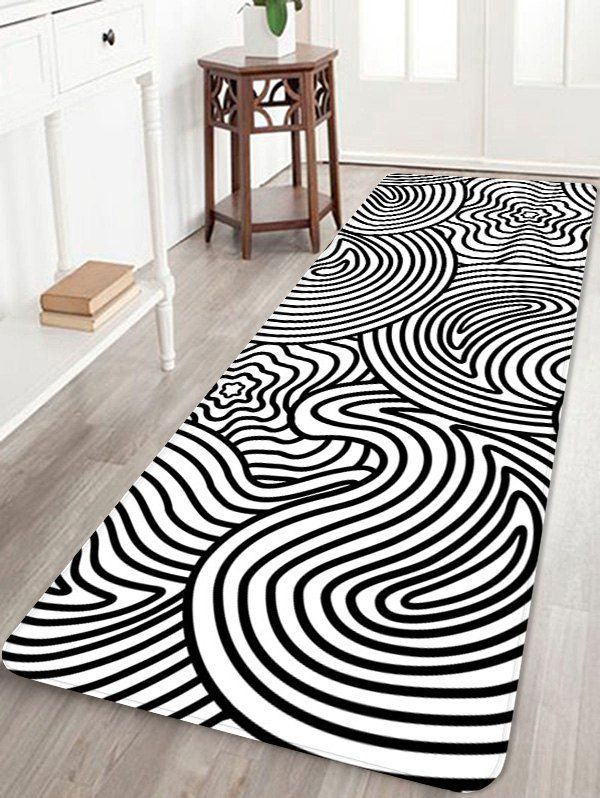 

Home Decor Labyrinth Pattern Antiskid Floor Mat, Vampire gray