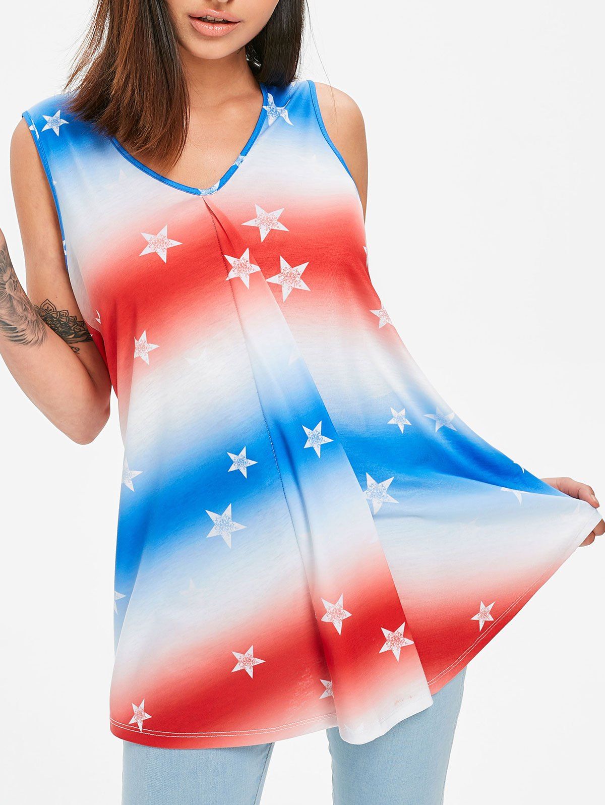 Buy Draped Star Ombre Tank Top  