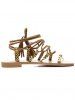 Lace Up Crisscross Tassels Sandals -  
