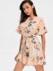 Casual Floral Print Dress -  