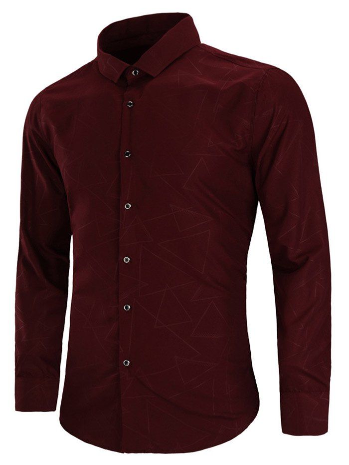 camisa vino tinto para hombre