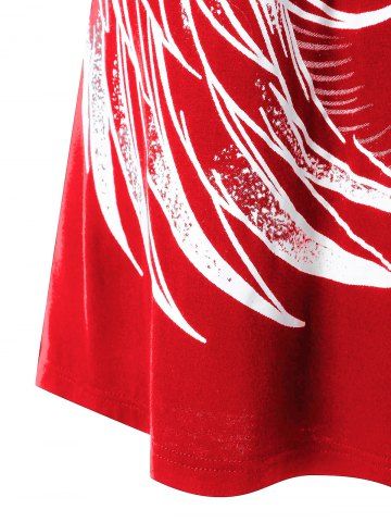 

Plus Size Graphic Strappy Tank Top, Red