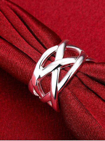 

Simple Geometric Finger Ring, Silver