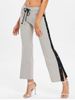 Button Side Casual Ninth Pants -  