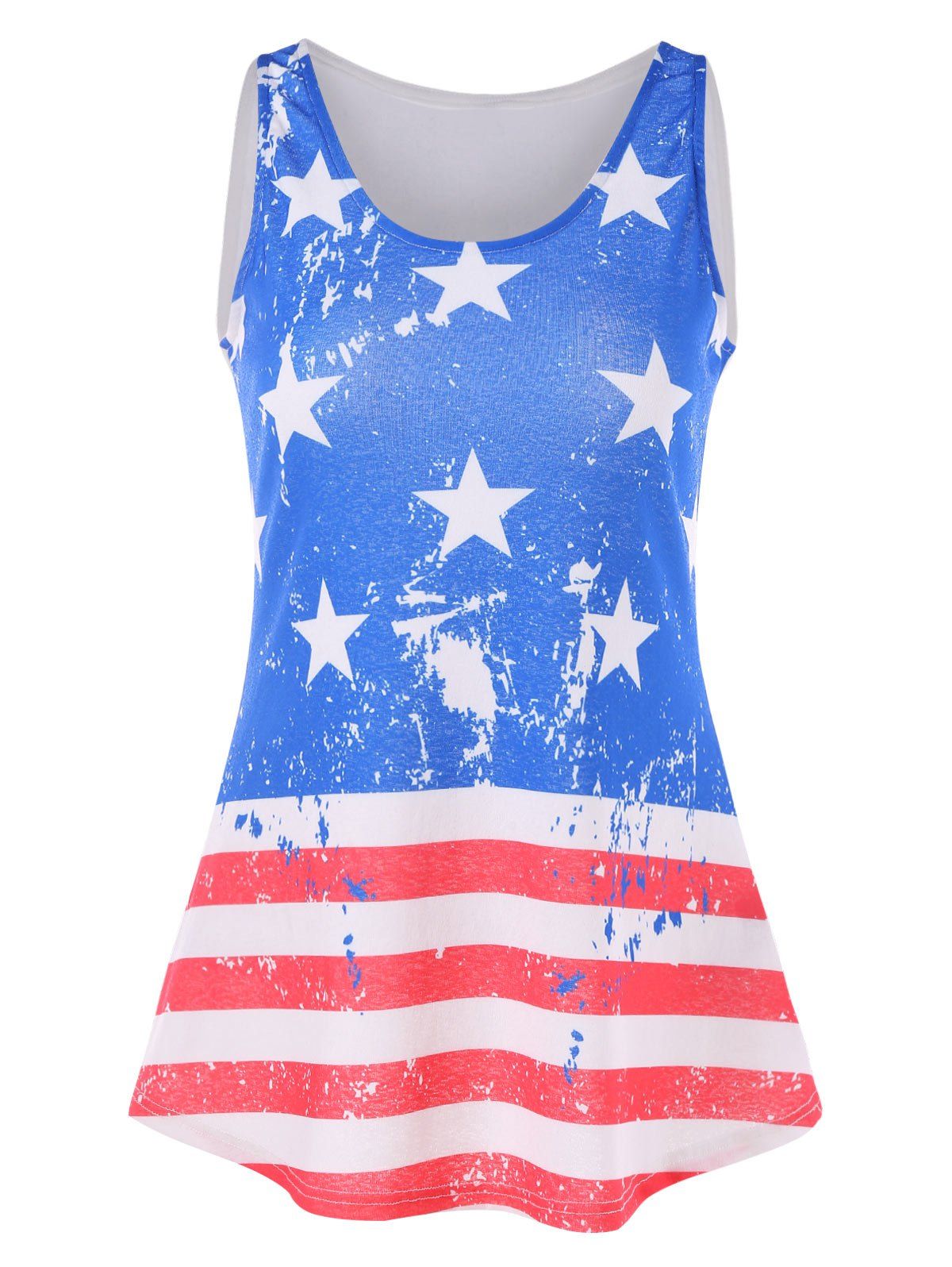 

American Flag Swing Tank Top, Blue