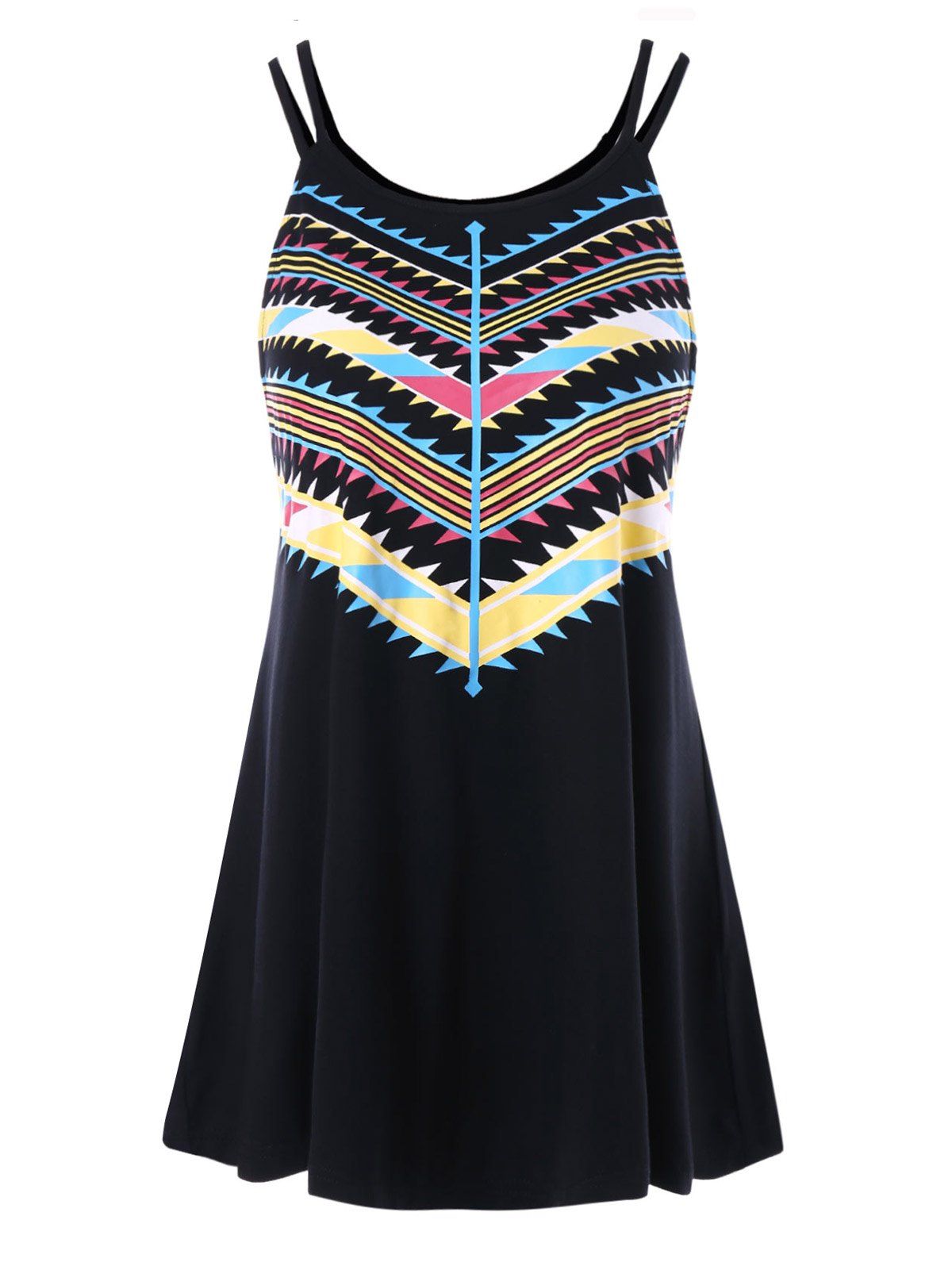 

Two Straps Graphic Tank Top, Multi