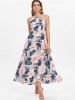 Robe Longue Sans Manches à Imprimé Floral -  
