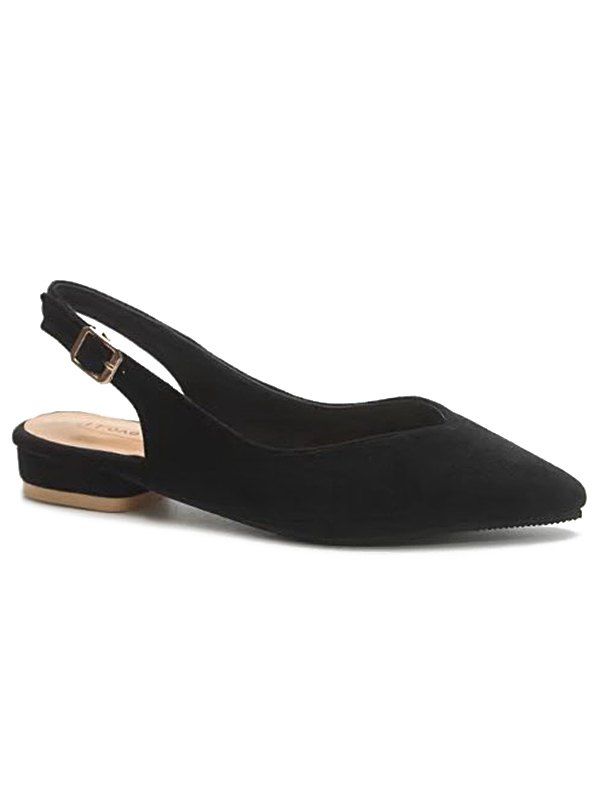 

Slingbacks Pointed Toe Casual Shoes, Black