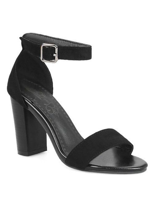 

Ankle Strap Chic High Heel Sandals, Black