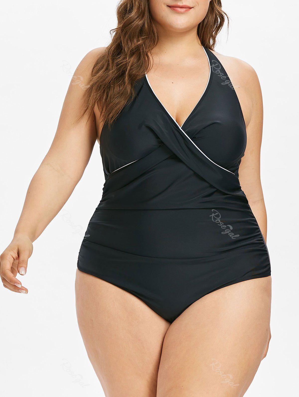 swimsuits with tummy control panel plus size