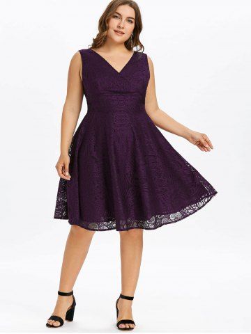 Plus Size Lace Dresses | Women's Cocktail And Formal Plus Size Lace ...