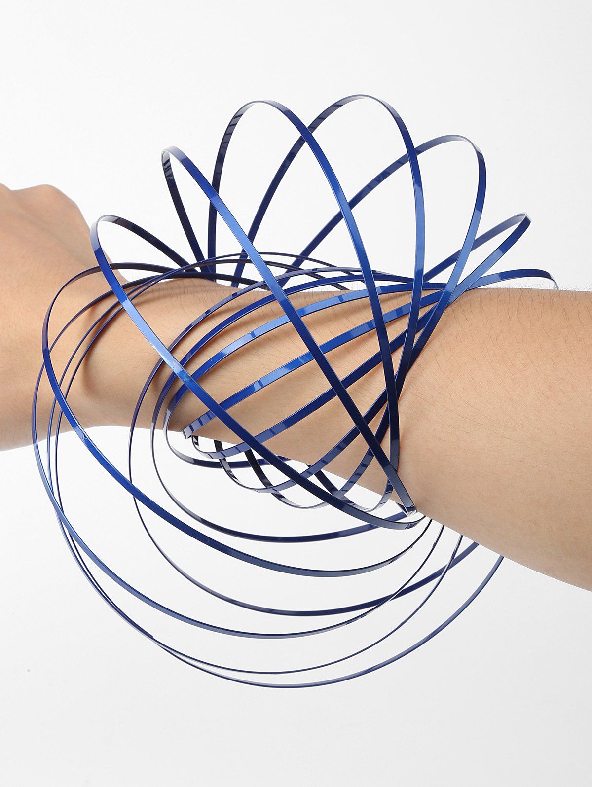 

The Original Kinetic Spring Flowtoys, Denim dark blue