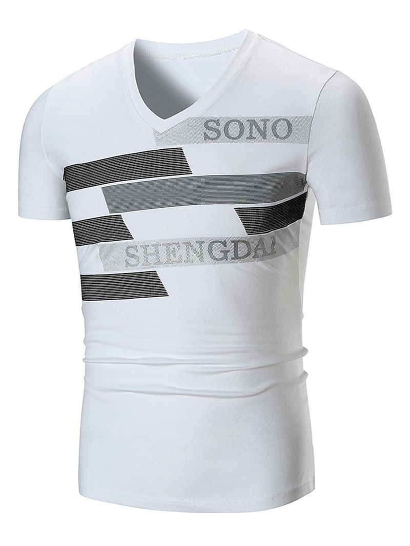 

Graphic Print Short Sleeve T-shirt, White