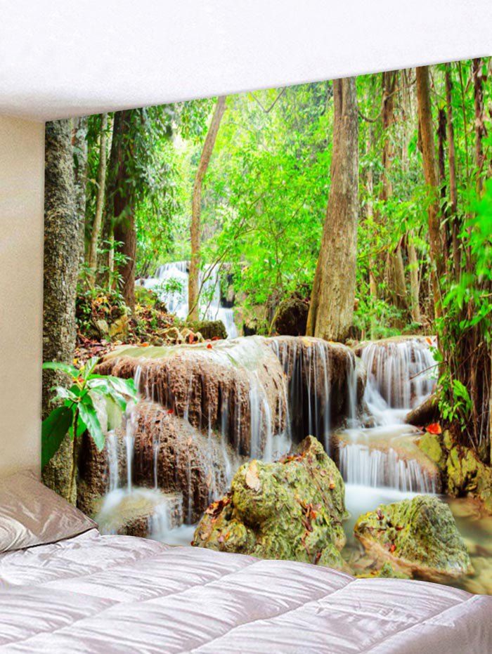 

Natural Forest Stream Print Wall Hanging Tapestry, Multi
