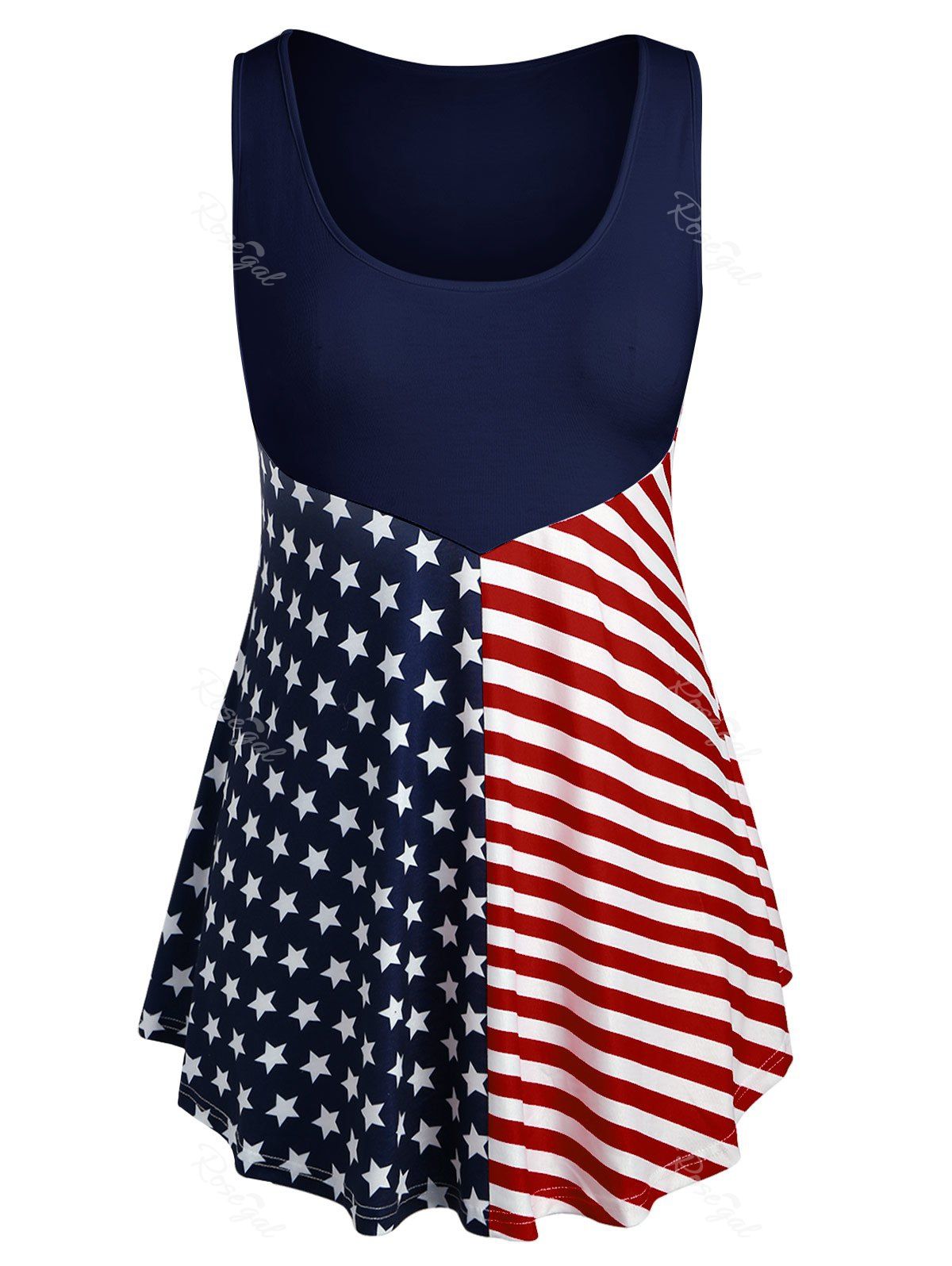 plus size patriotic tank tops