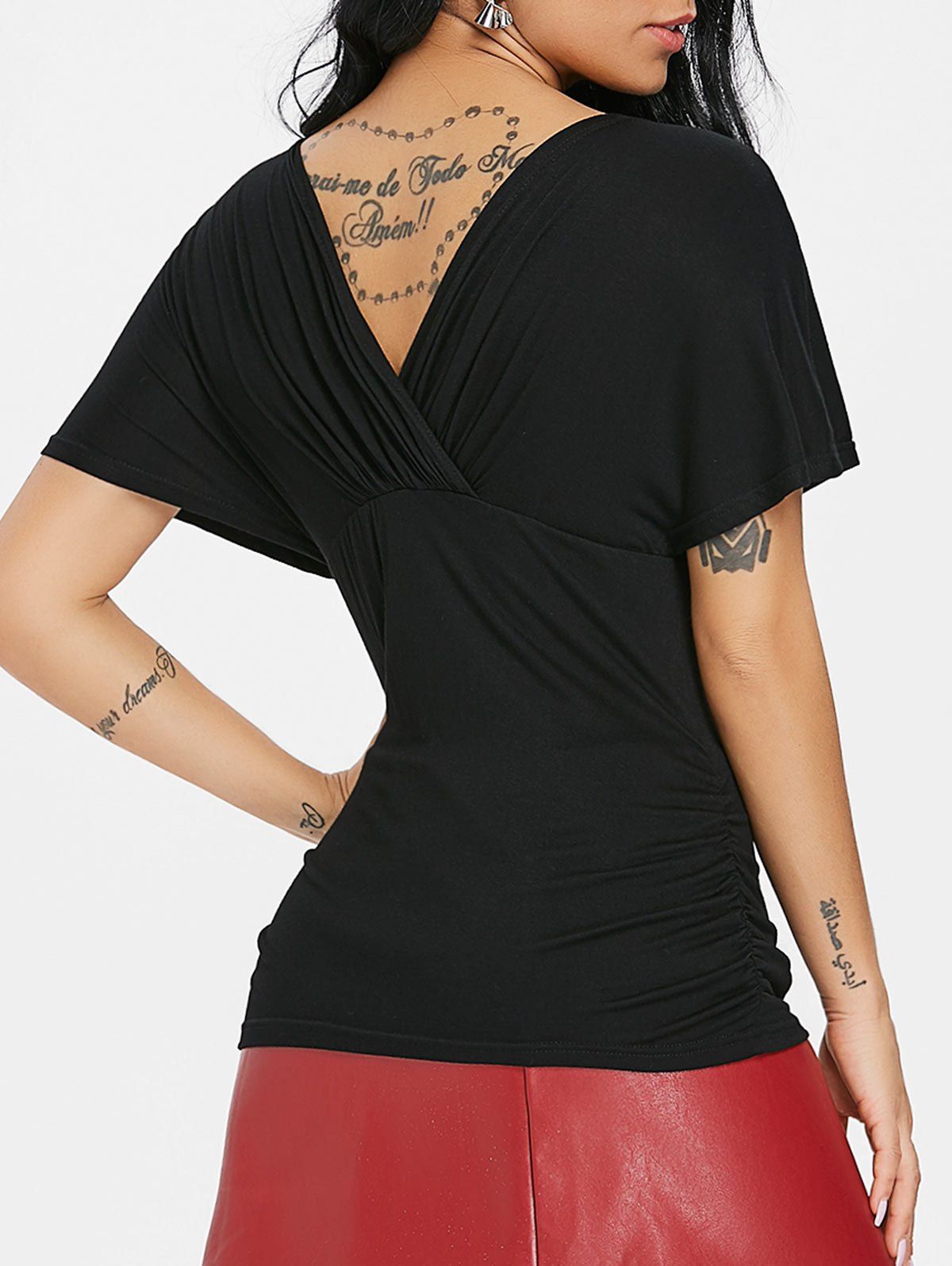 

Short Sleeve Empire Waist T-shirt, Black