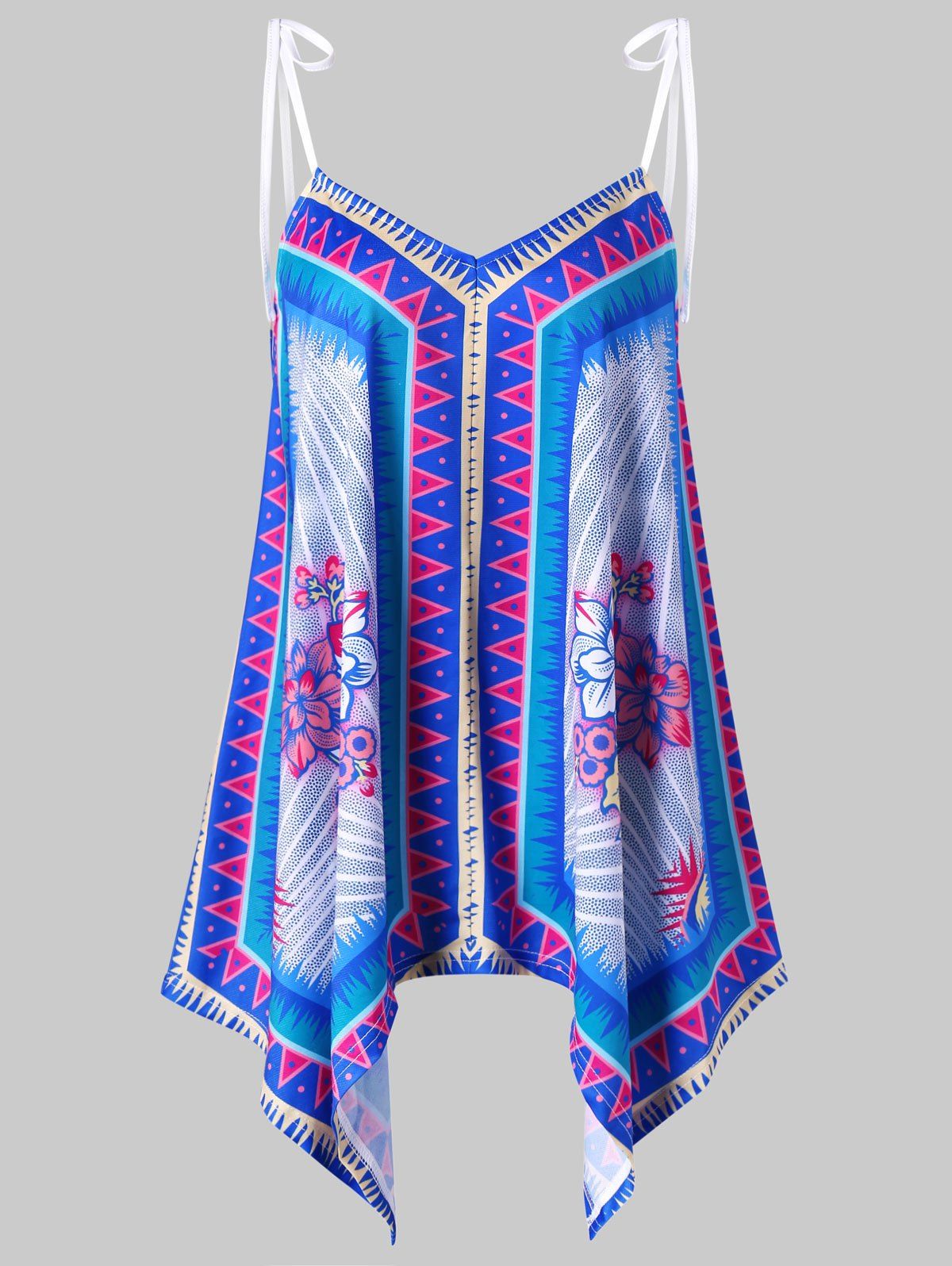 

Handkerchief Floral Print Cami Top, Multi