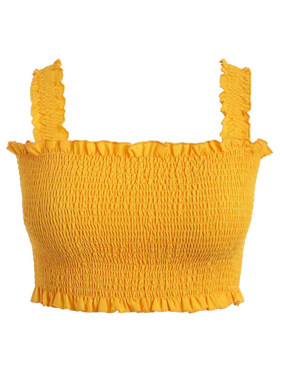 

Plus Size Ruffles Blouse, Mustard