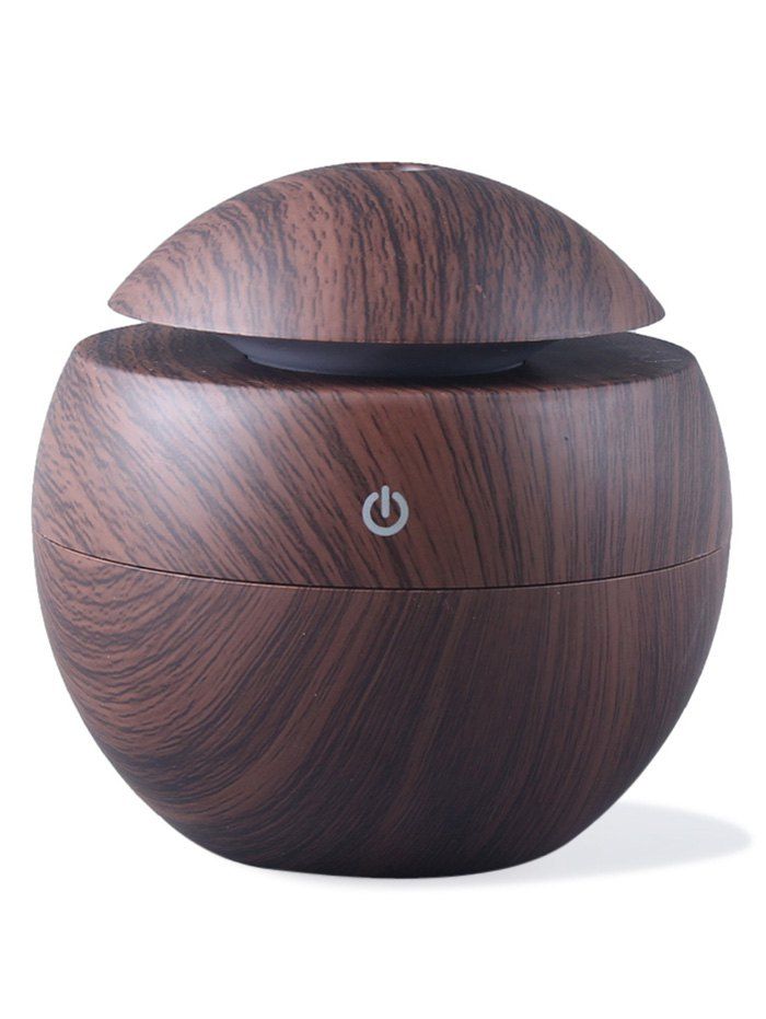 

130ML Mushroom Design USB Ultrasonic Cool Mist Humidifier Aroma Diffuser, Deep brown